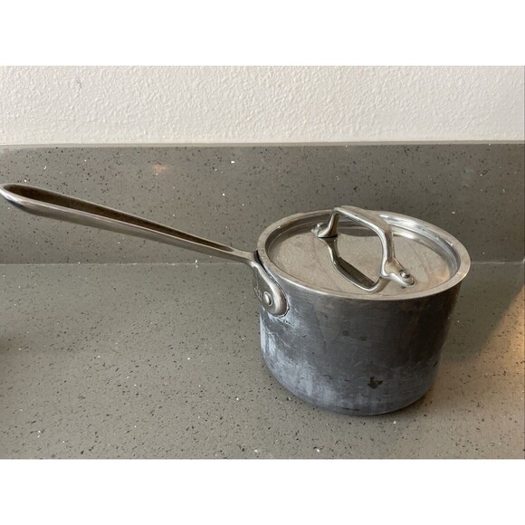 All-Clad Ltd 2 Quart Bonded Stainless Steel Sauce Pot + Lid 6"x4.5" ✅